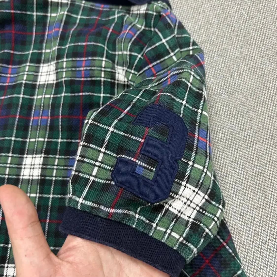 폴로 블랙와치 체크 카라티(L) 상품이미지5