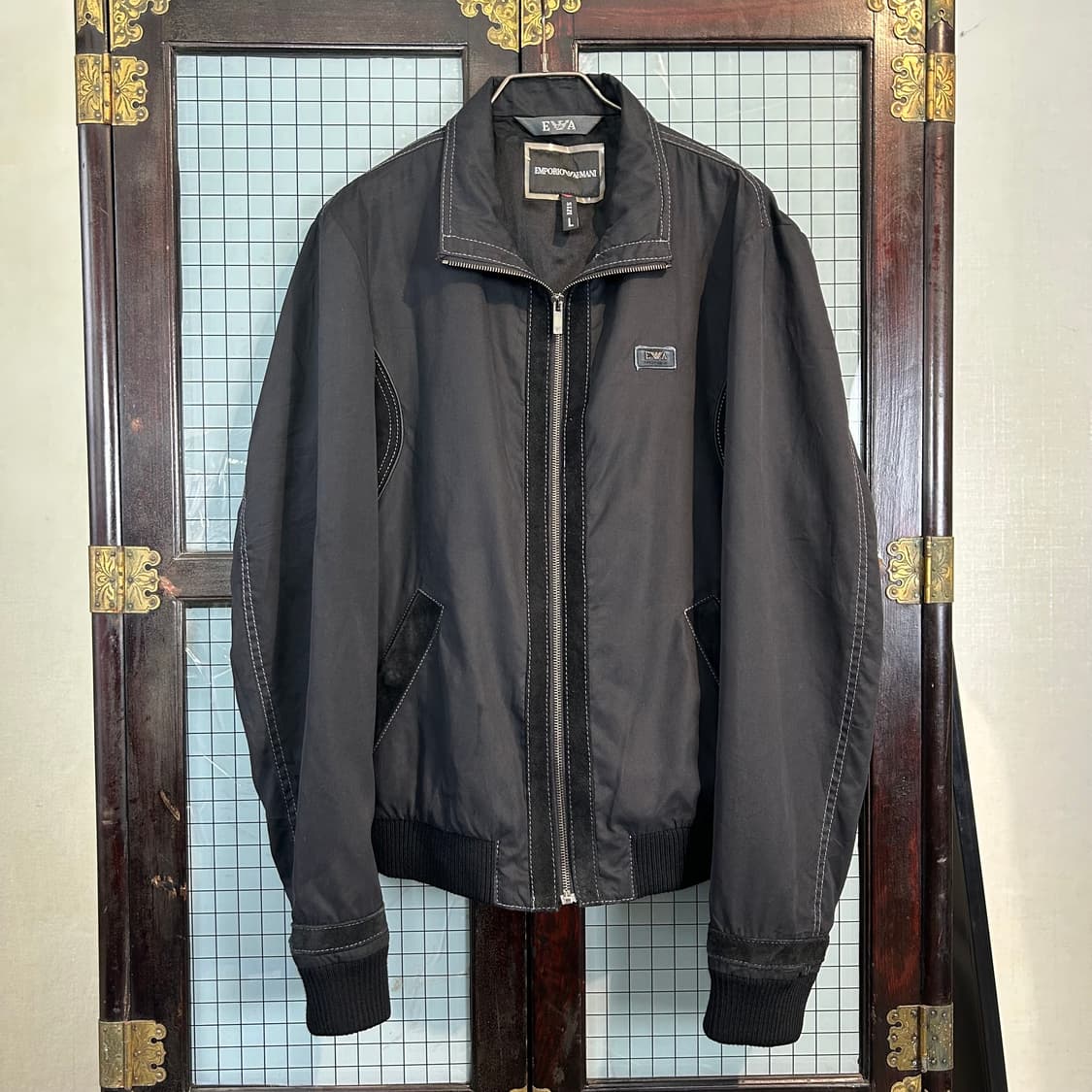 엠포리오 아르마니 스웨이드 패널 블루종 상품이미지5