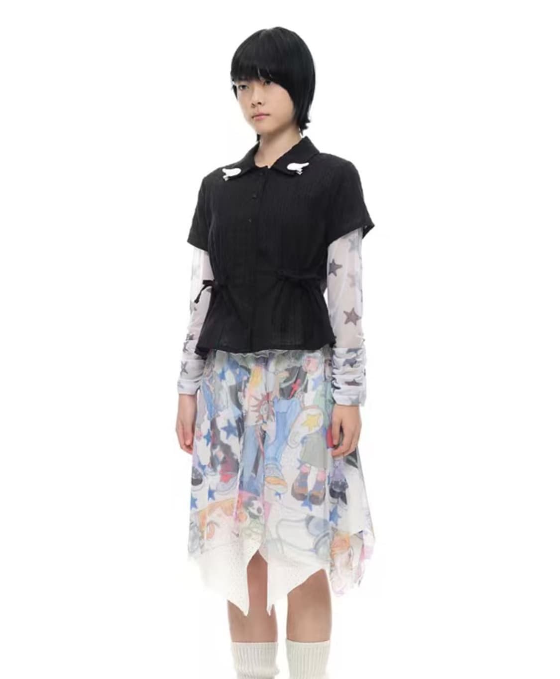 Youthbath 유쓰배쓰 YB Oliwa knit mesh skirt 상품이미지3