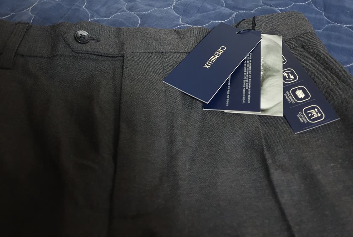 CREMEUX 반밴딩 테이퍼드 슬랙스 미디엄그레이 (30) 상품이미지2