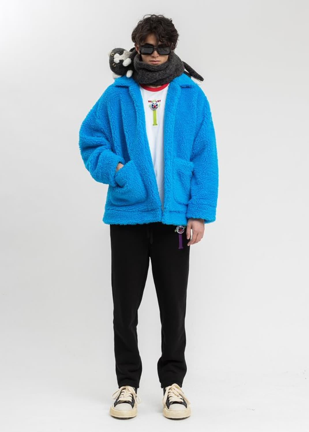 더블렛 페인팅 시어링 퍼 자켓 상품이미지6