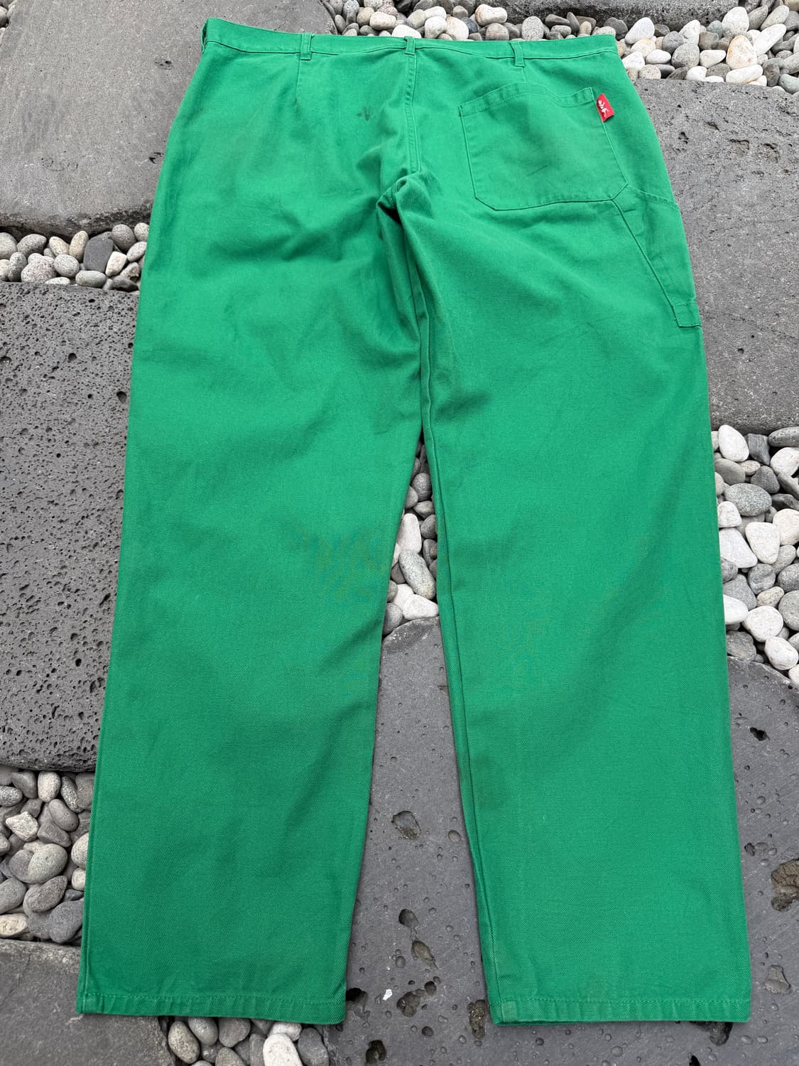 1990s TSD KELLY GREEN FRENCH 그린 프렌치워크팬츠 상품이미지2