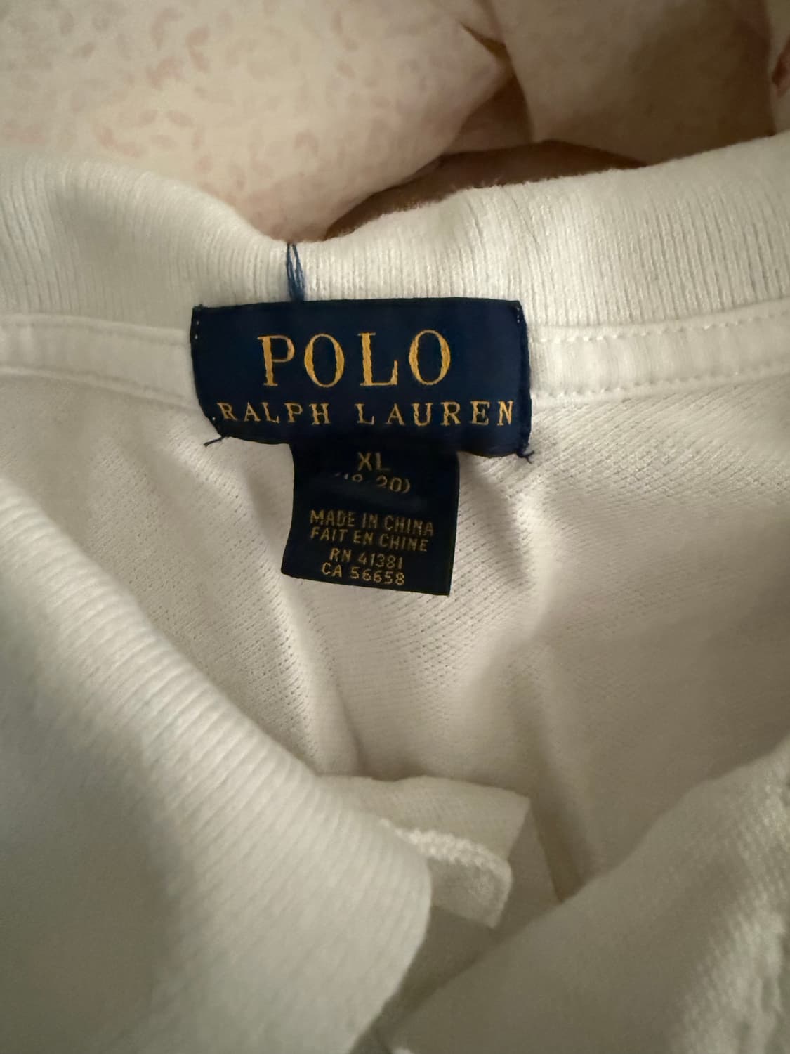 폴로 카라 티셔츠 화이트 긴팔 상품이미지3