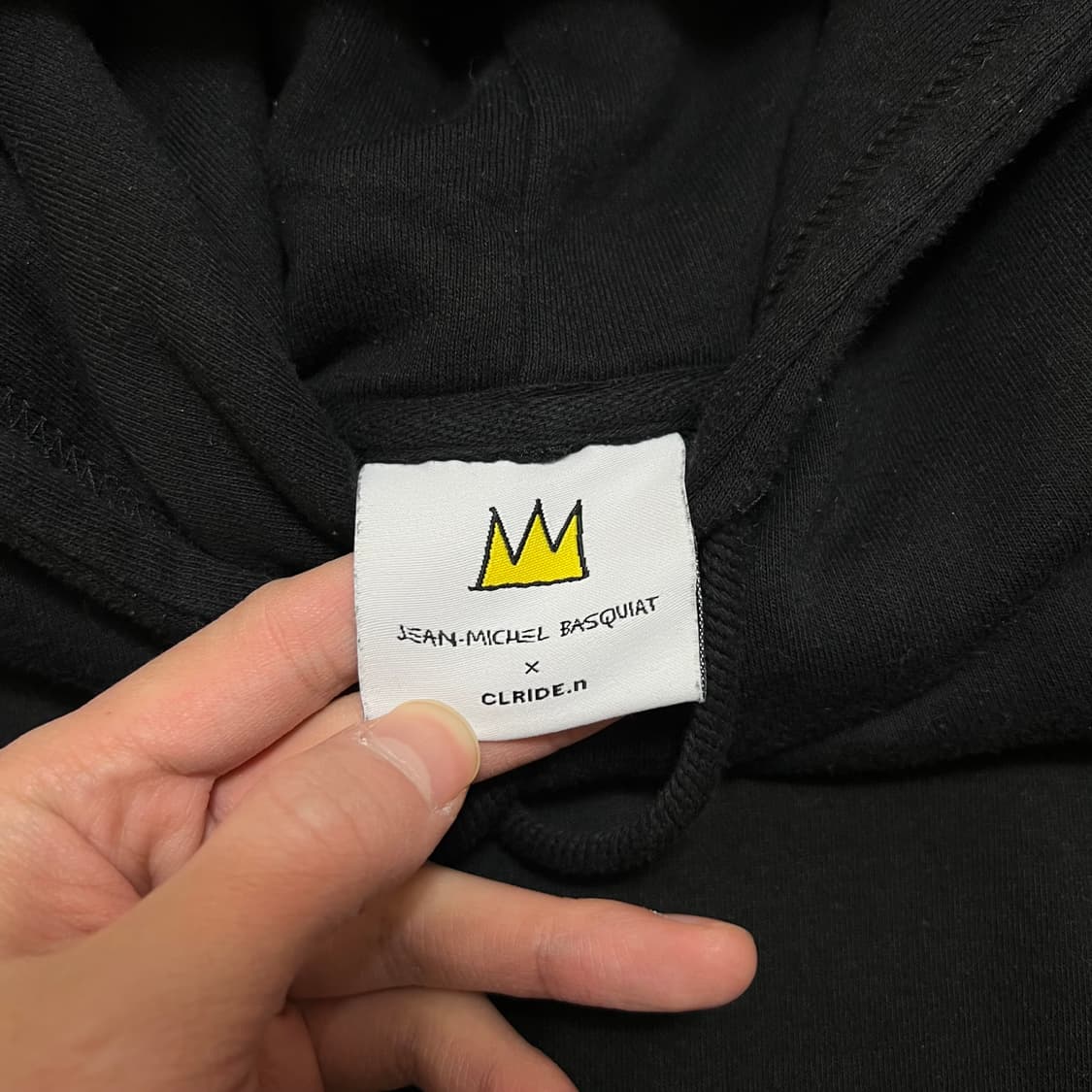 장미쉘 바스키아 클라이드앤 콜라보 빅로고 후드티 [블랙] 2XL/110  상품이미지6