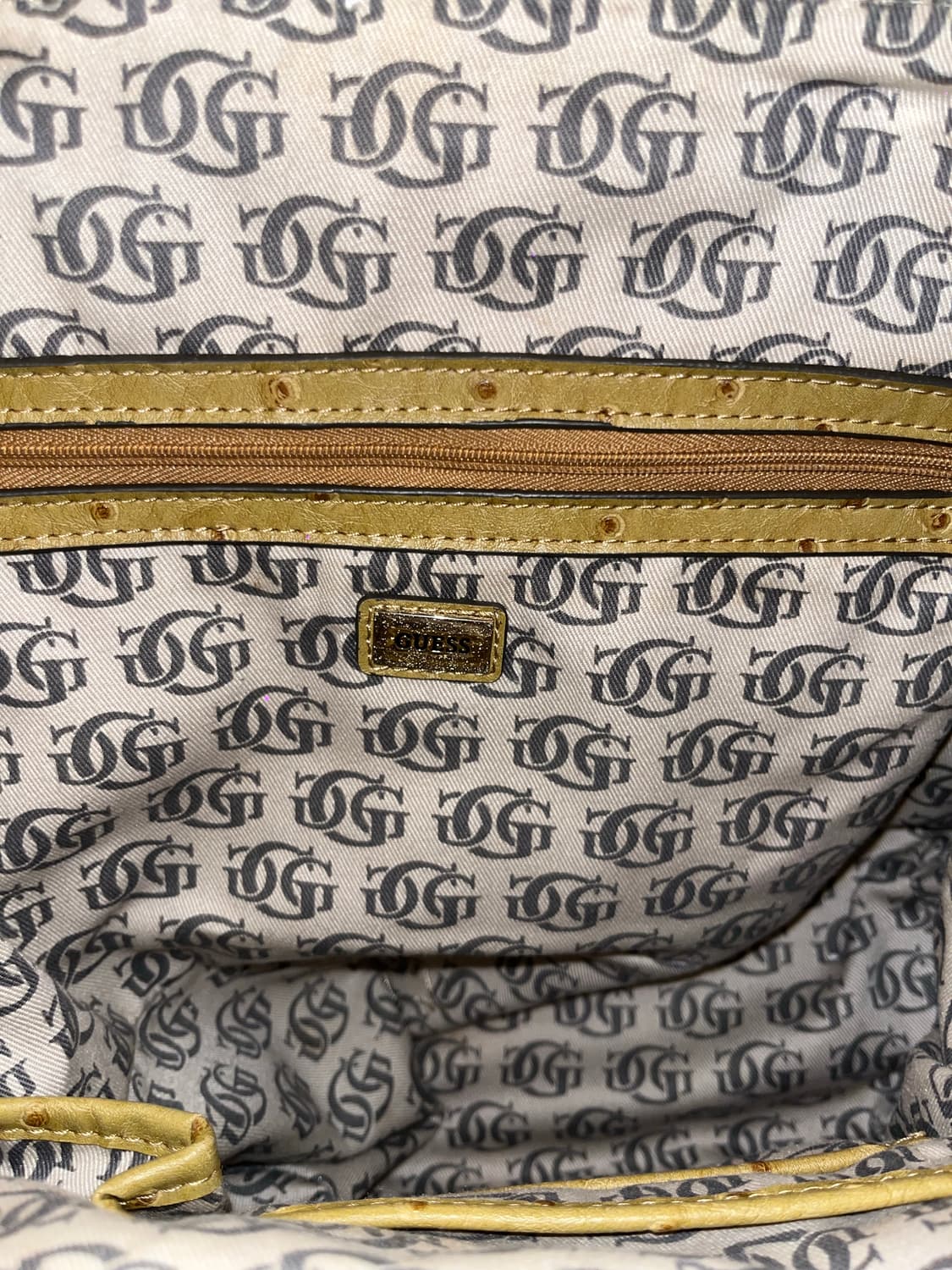 Guess yellow beige shoulder bag 상품이미지10