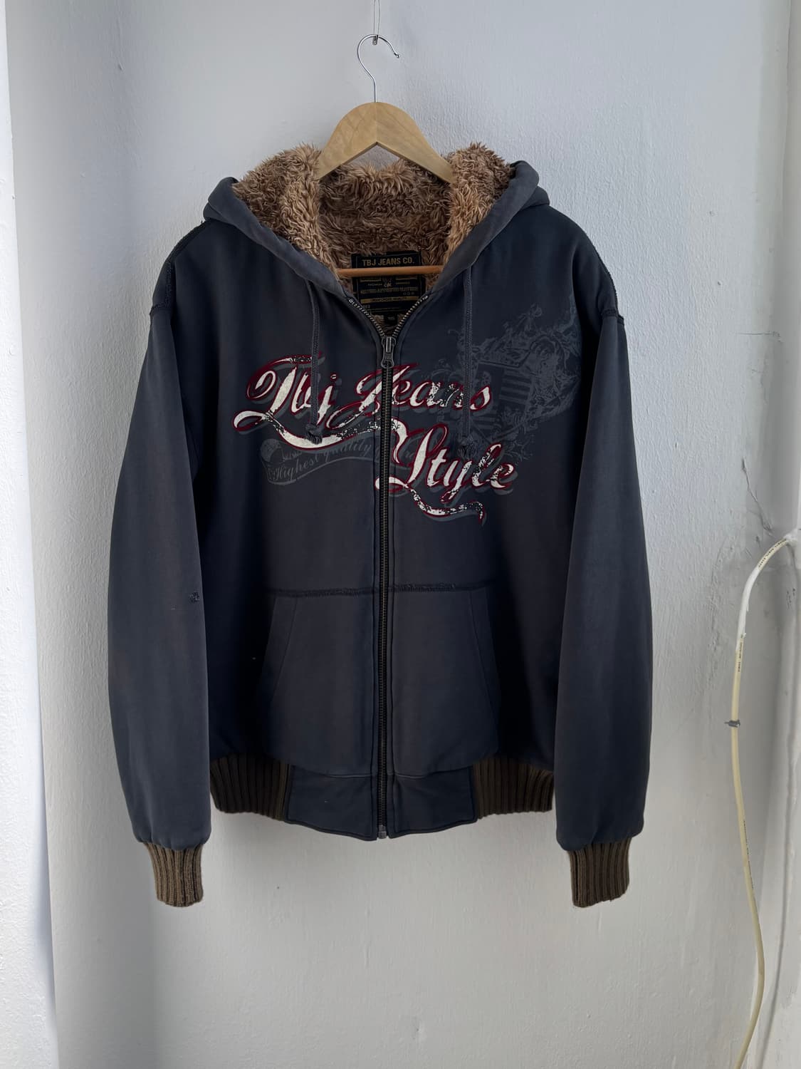 TBJ Jeans Fur Hood Zip-Up 상품이미지1