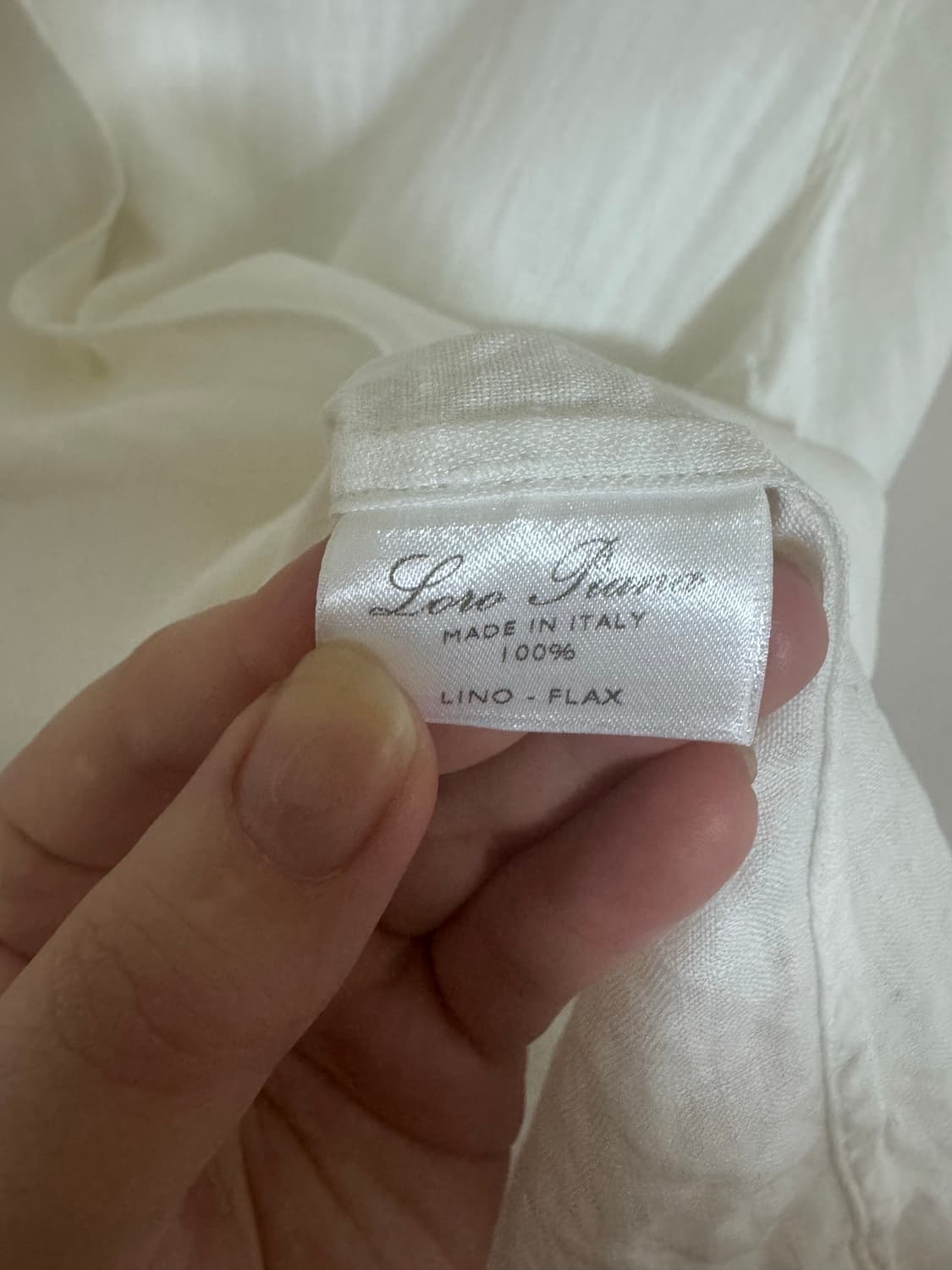 로로피아나 린넨 셔츠 화이트 44 상품이미지5