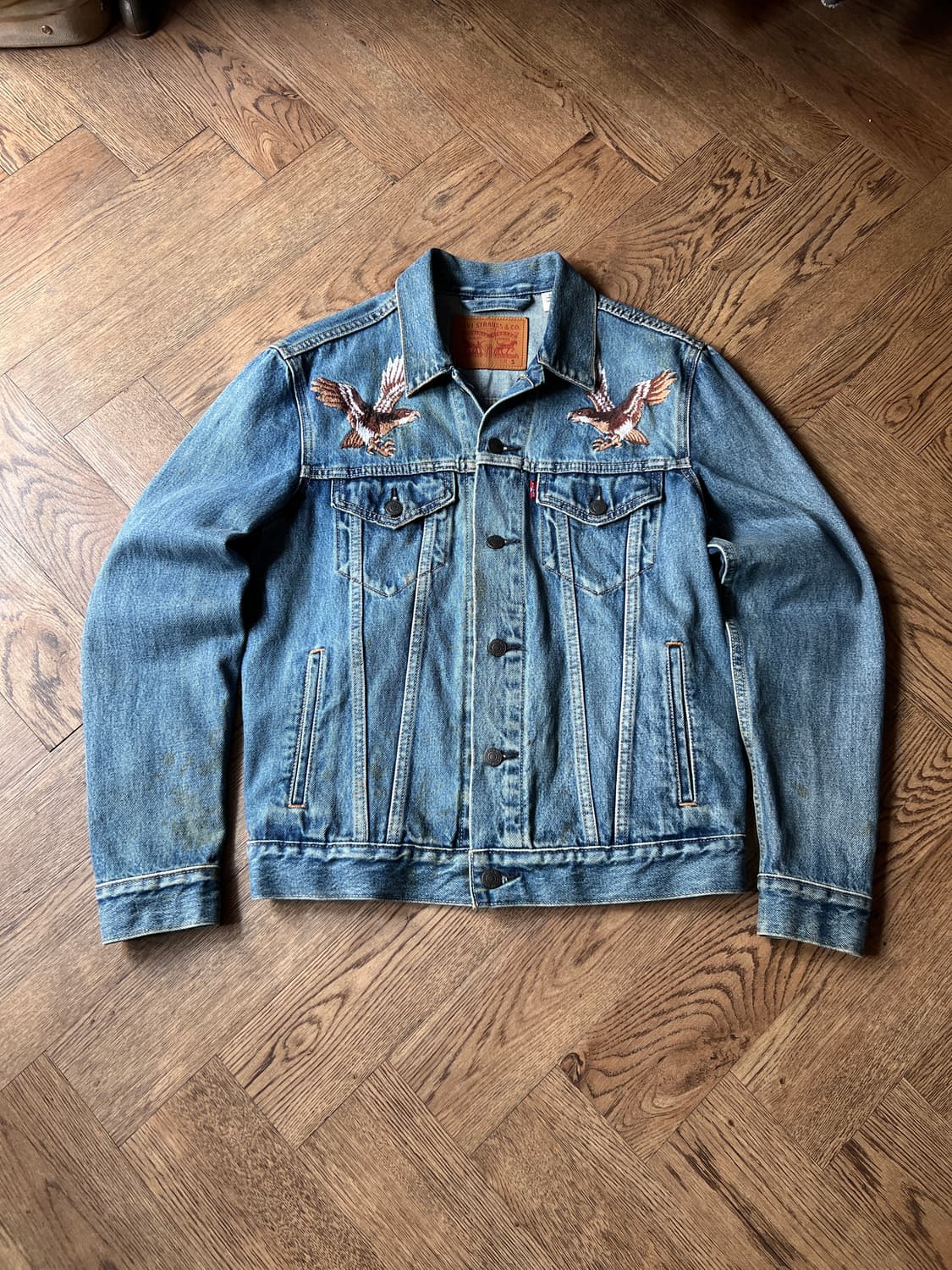 [S]리바이스 수베니어 자수 데님 트러커 자켓 상품이미지2