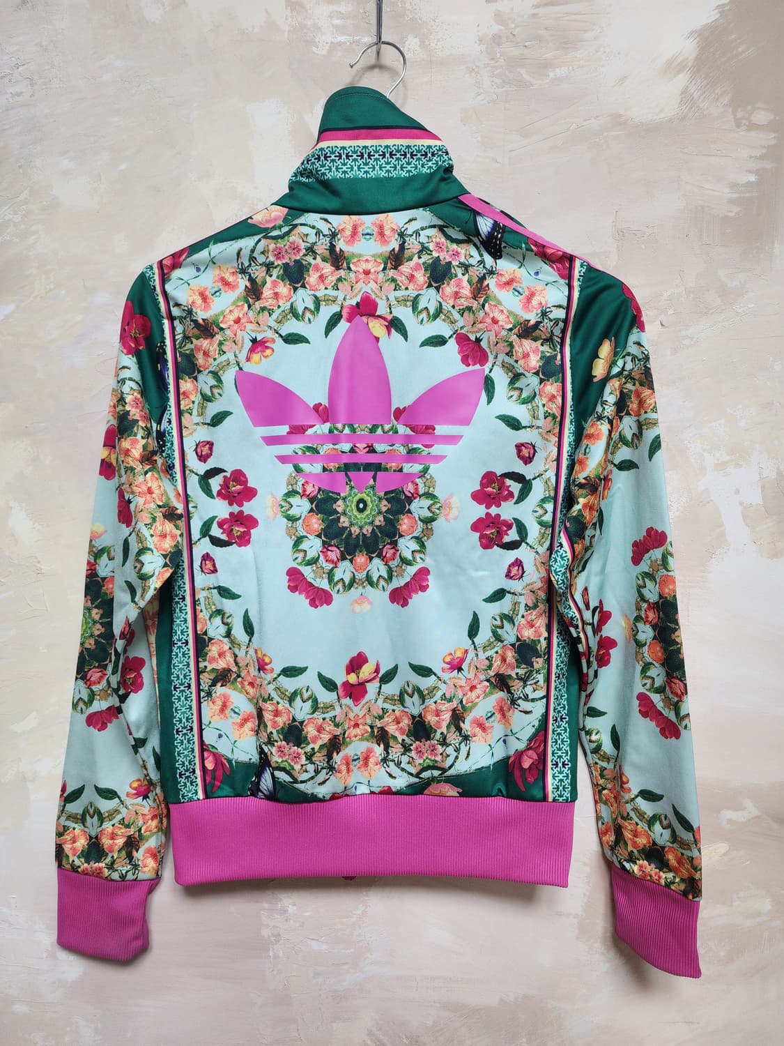 아디다스 플라워패턴 져지 집업 자켓 100 상품이미지2