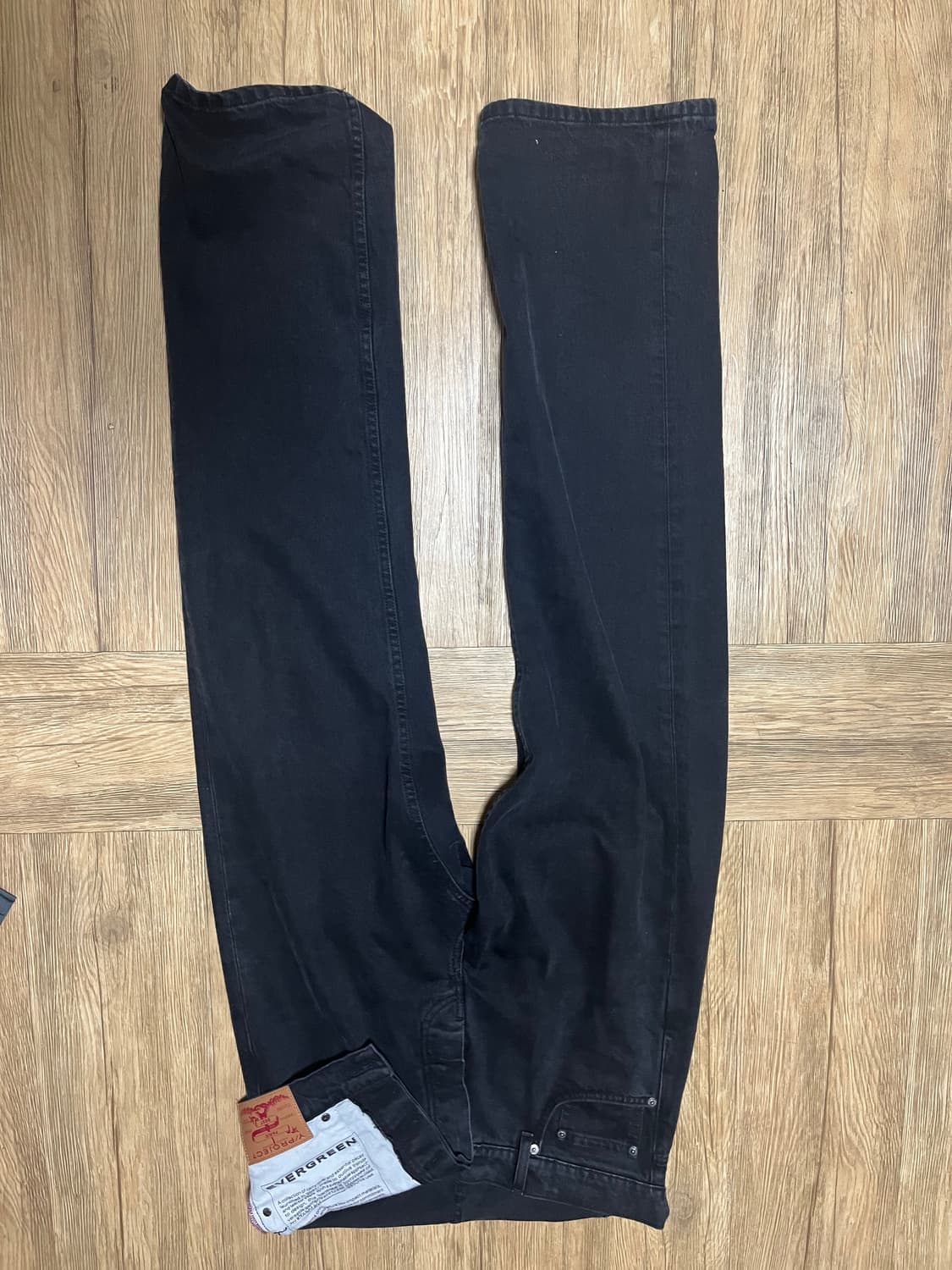 yproject 비대칭 데님 블랙 30사이즈 상품이미지3