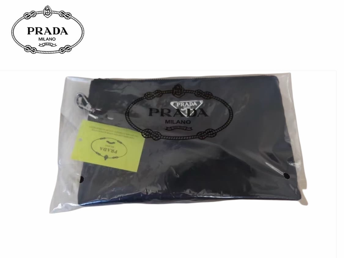 프라다뷰티 핸들 파우치 클러치 블랙 상품이미지2