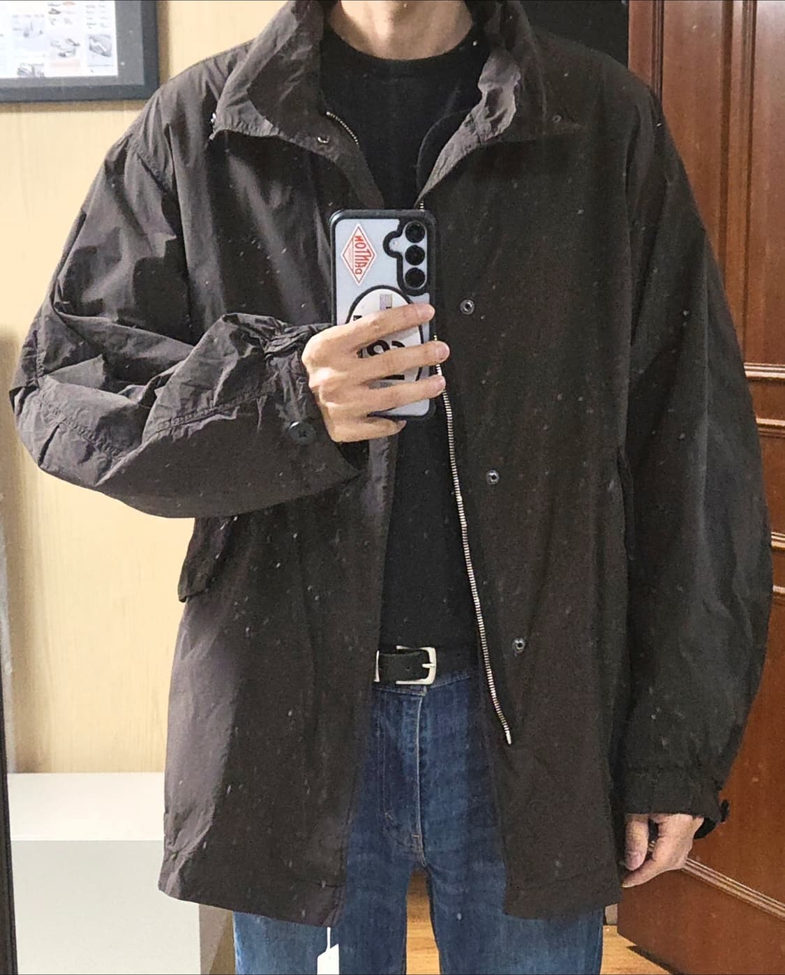 (착샷) 에이톤 모즈 숏 코트 aton mods 25aw 상품이미지6