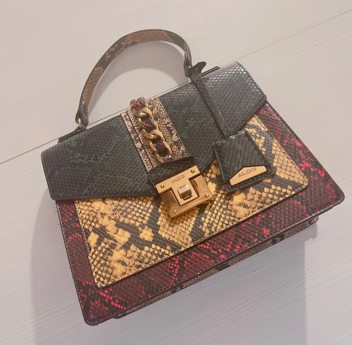 ALDO COLOR LEOPARD FLAP BAG 상품이미지1