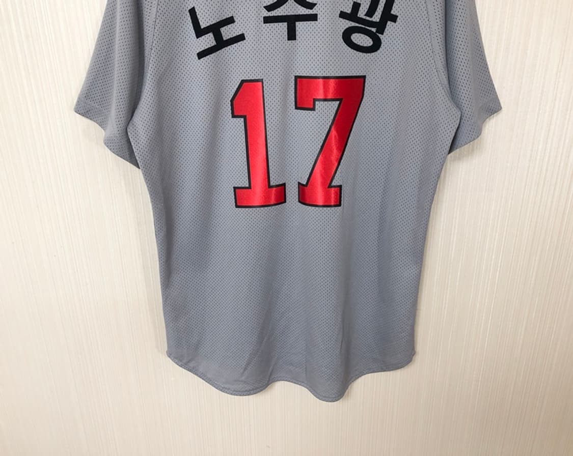 KBO SK와이번스 그레이원정 유니폼/져지 95(M) #17 노수광 상품이미지10