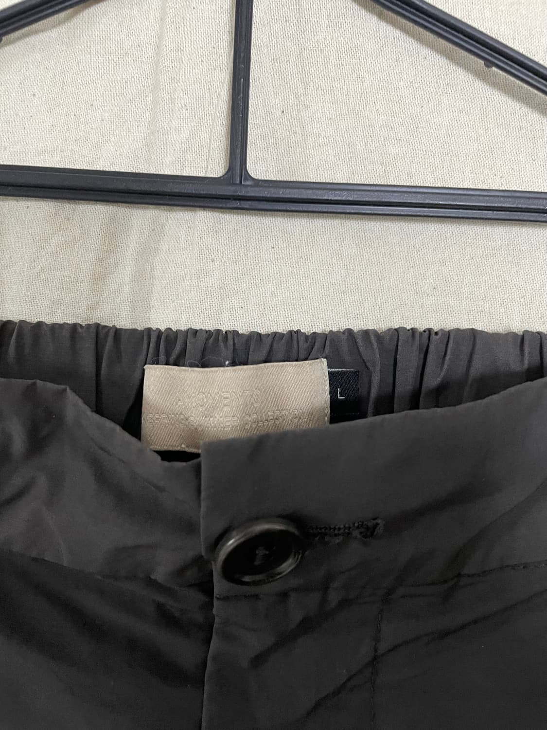 아모멘토 투턱 와이드 쇼츠 차콜 L 상품이미지2