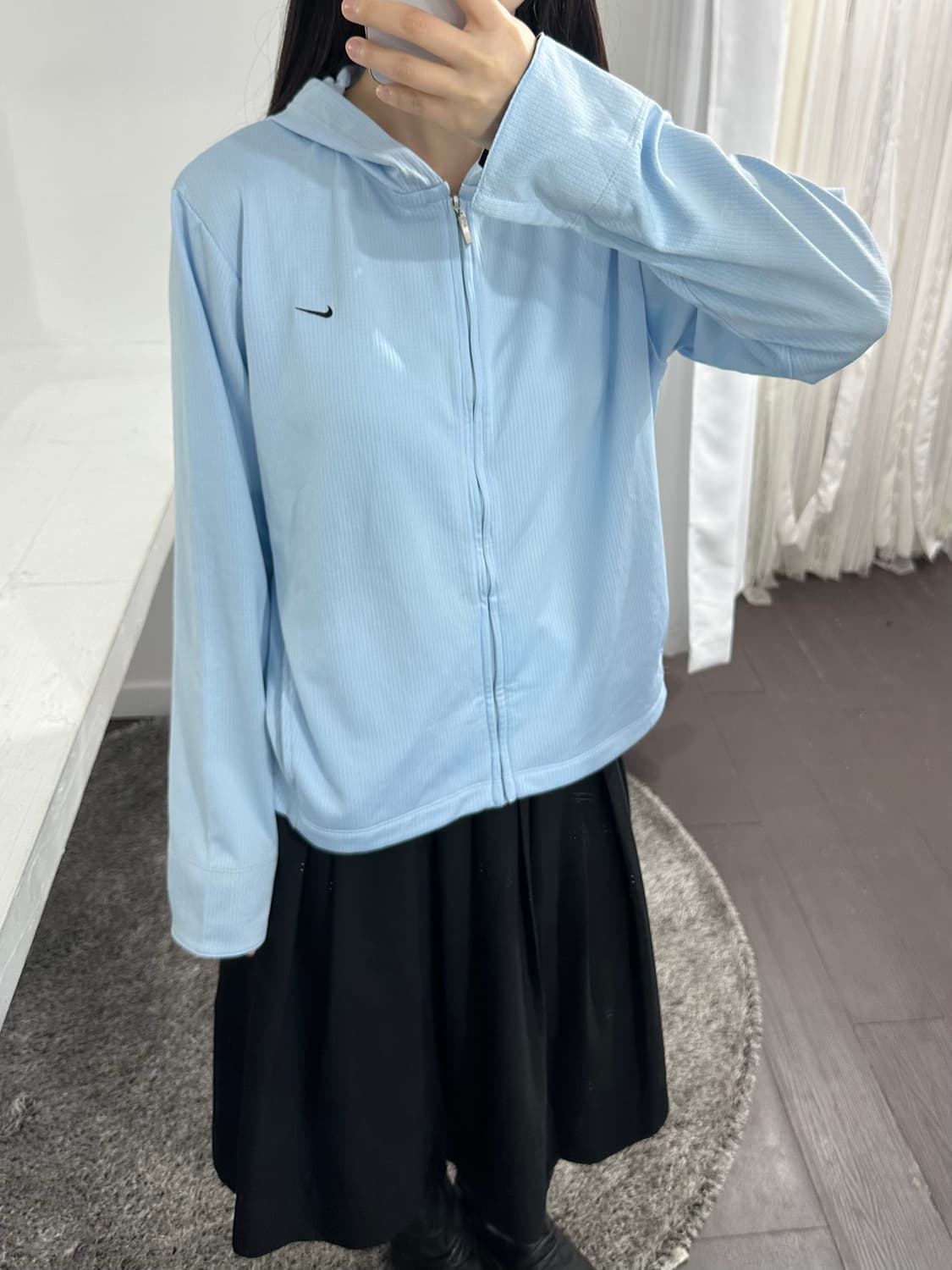 Nike blue hood zipup 상품이미지1
