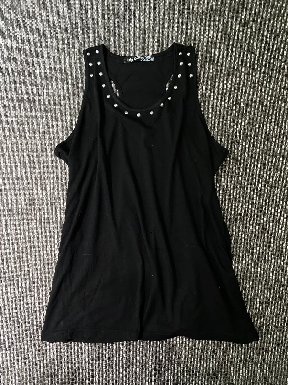 DIGDEEP] Stud Detail Punk Sleeveless 상품이미지6