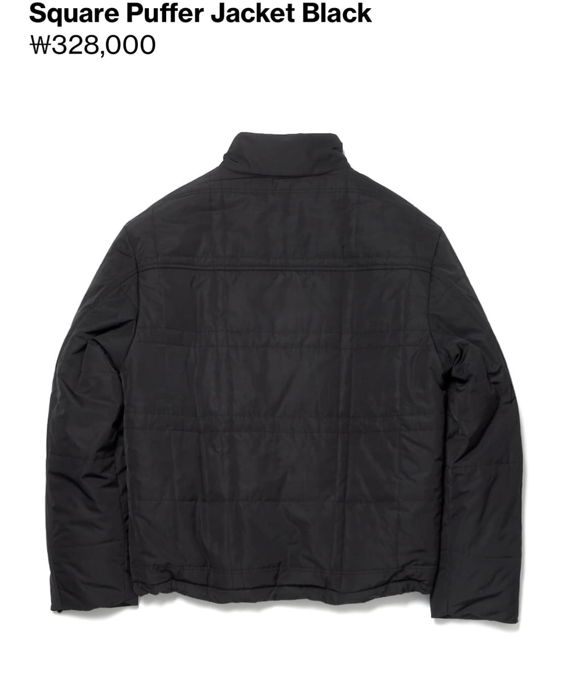 해칭룸 square puffer jacket 2size 새상품 상품이미지3