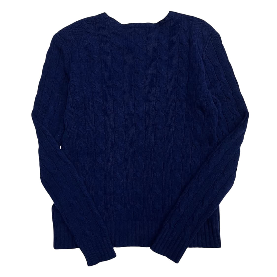 폴로 랄프로렌 레드포니 네이비 꽈배기 캐시미어 니트 XS 상품이미지3