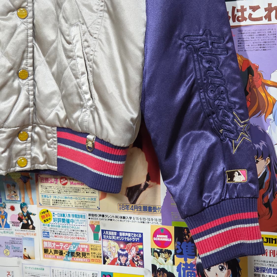 엠엘비 애스트로스 퍼플 누빔 바시티 자켓 상품이미지4