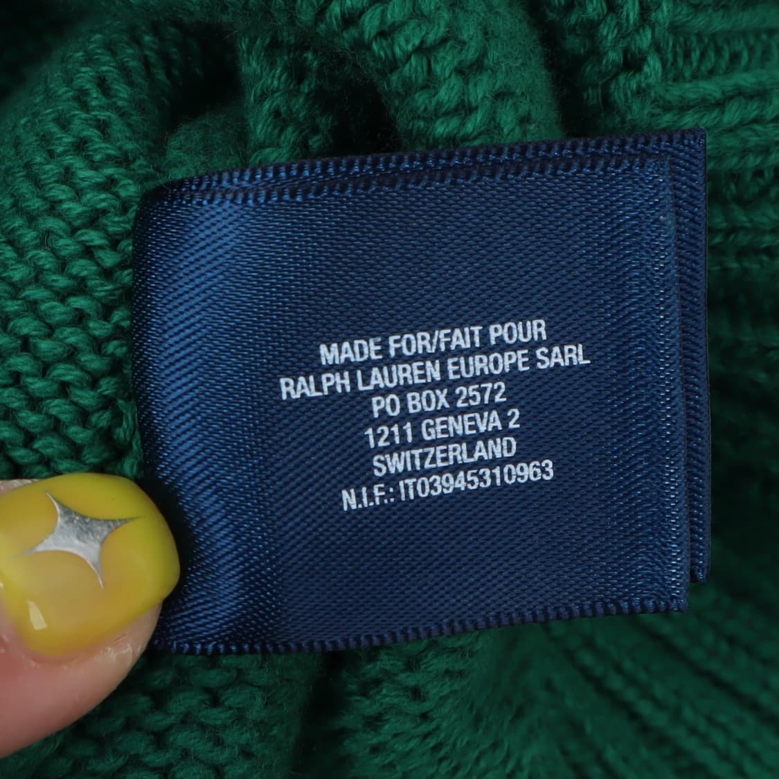 폴로 랄프로렌 그린 빅포니 하프집업 니트 상품이미지10