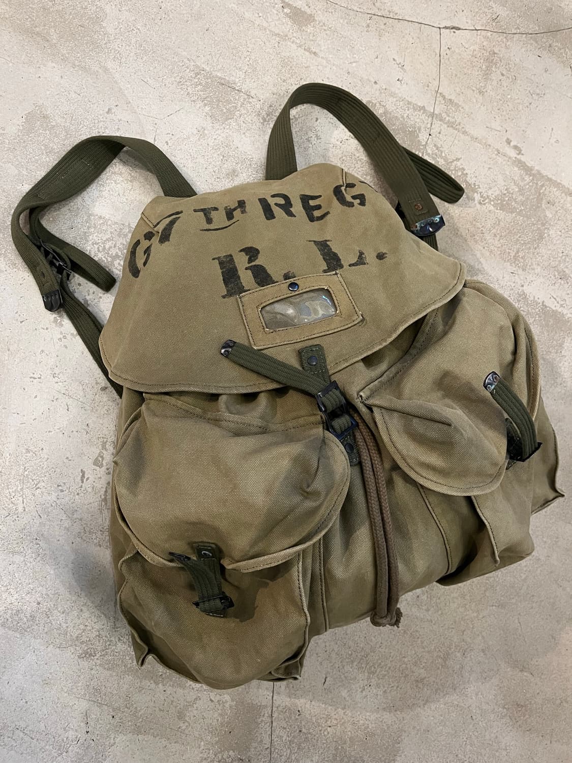 빈티지 폴로 데님앤서플라이 밀리터리 빅백 상품이미지2