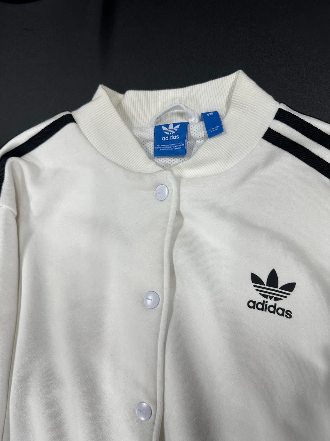 아디다스 파이어버드 화이트 면 바시티 자켓 상품이미지3