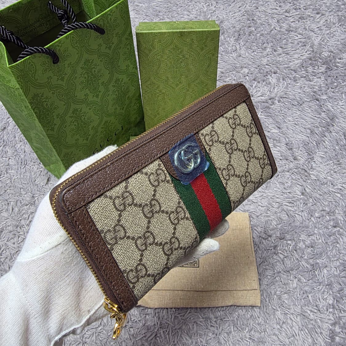 {클로젯}[풀구성+영수증][신형24ss]구찌 오피디아 지퍼돌이 장지갑 상품이미지2