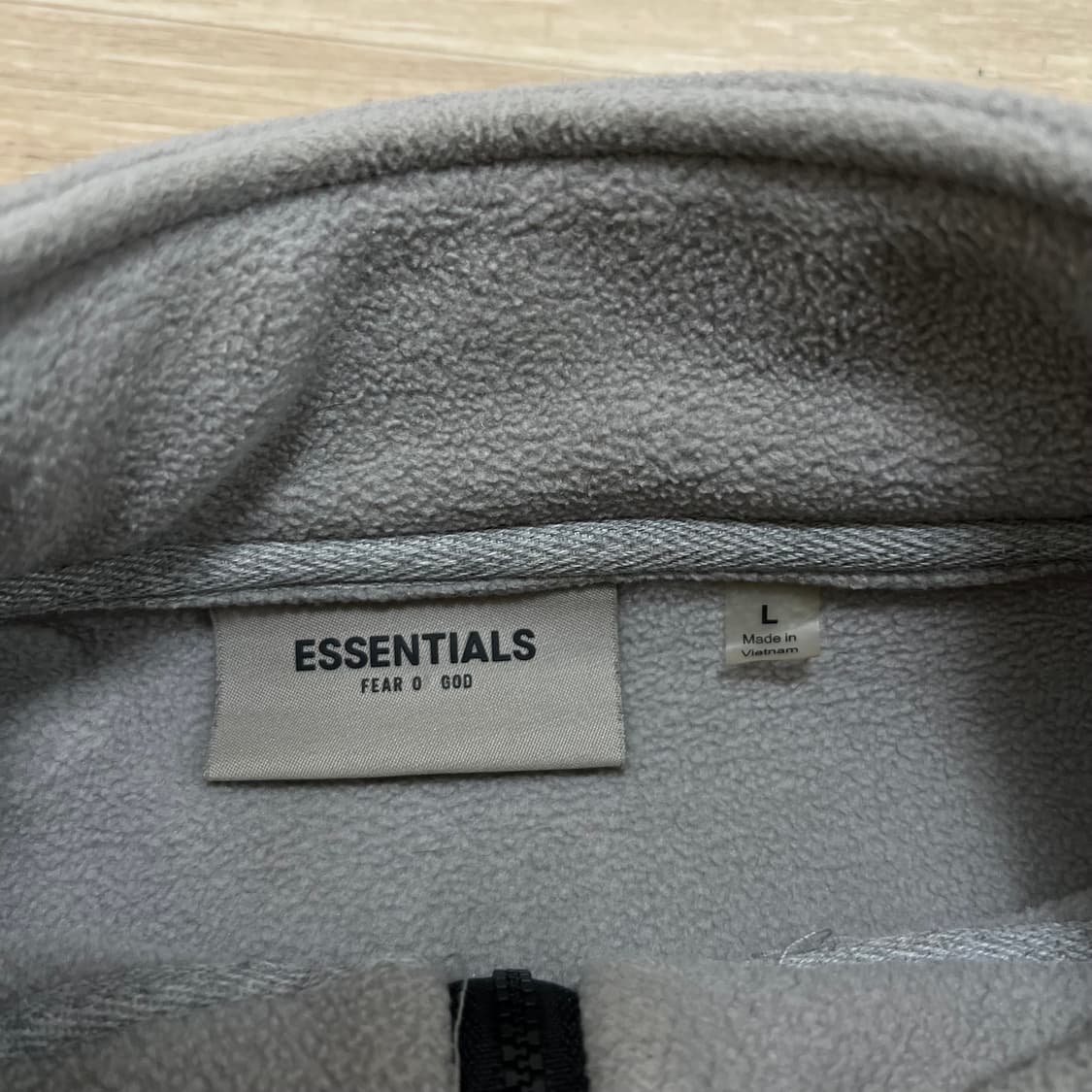 피어오브갓 에센셜 후리스 아노락 반집업 자켓 [그레이] L/100 상품이미지5