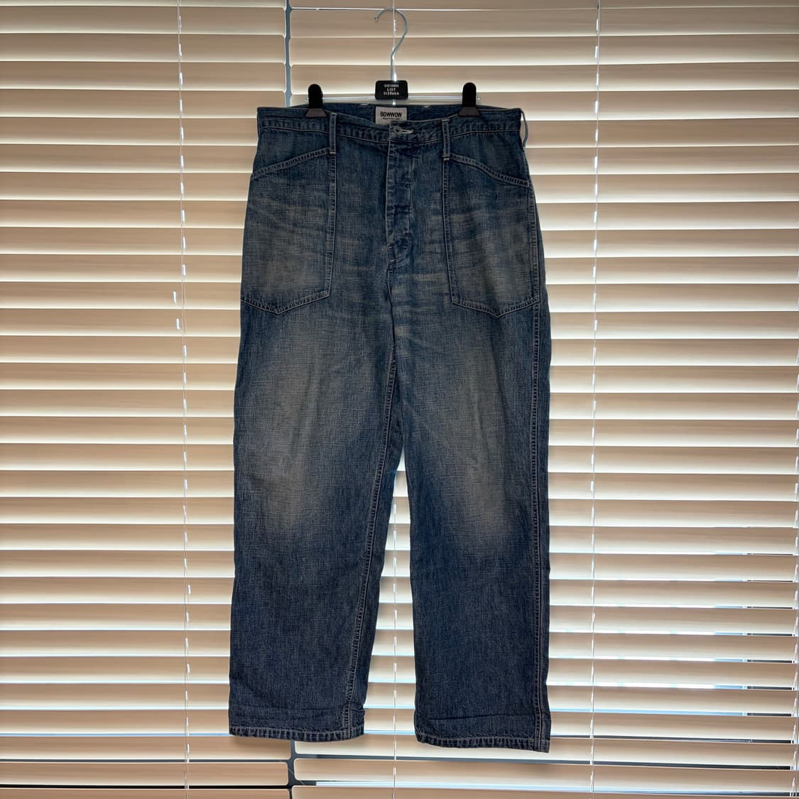 바우와우 US ARMY M35 빈티지 퍼티그 워크 데님 팬츠 L 상품이미지4