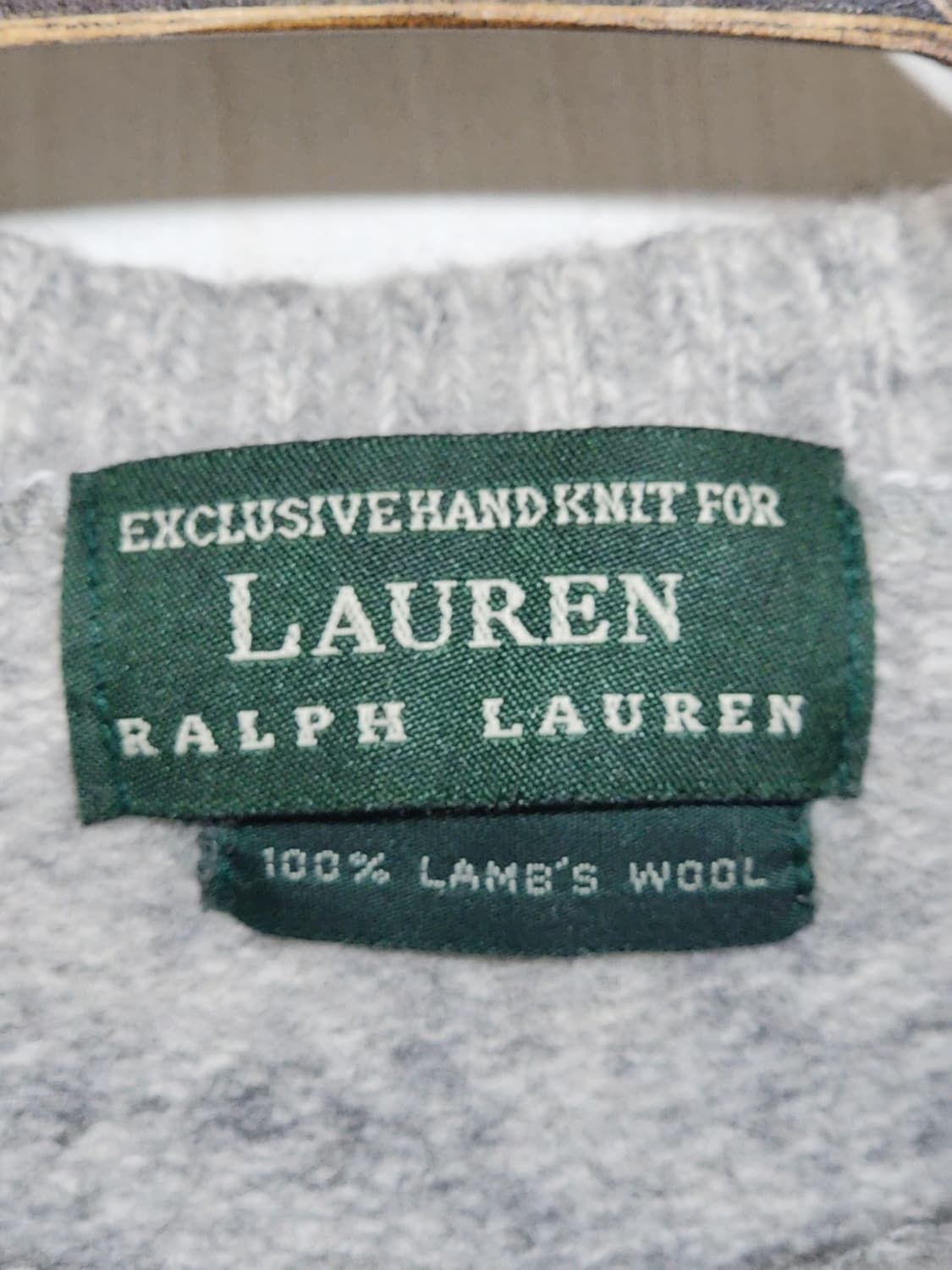 (M) 랄프로렌 폴로 니트 그레이 램스울 스웨터  상품이미지3