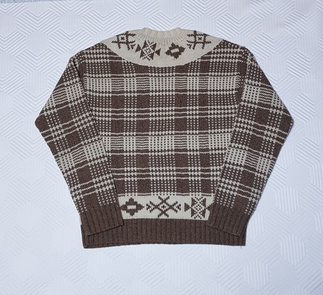 [새상품/M] 폴로 플래드 울 리넨 스웨터 팝니다. 상품이미지3