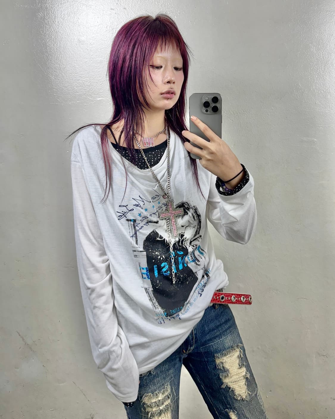 드레이프레이어드 디테일 롱슬리브 상품이미지1