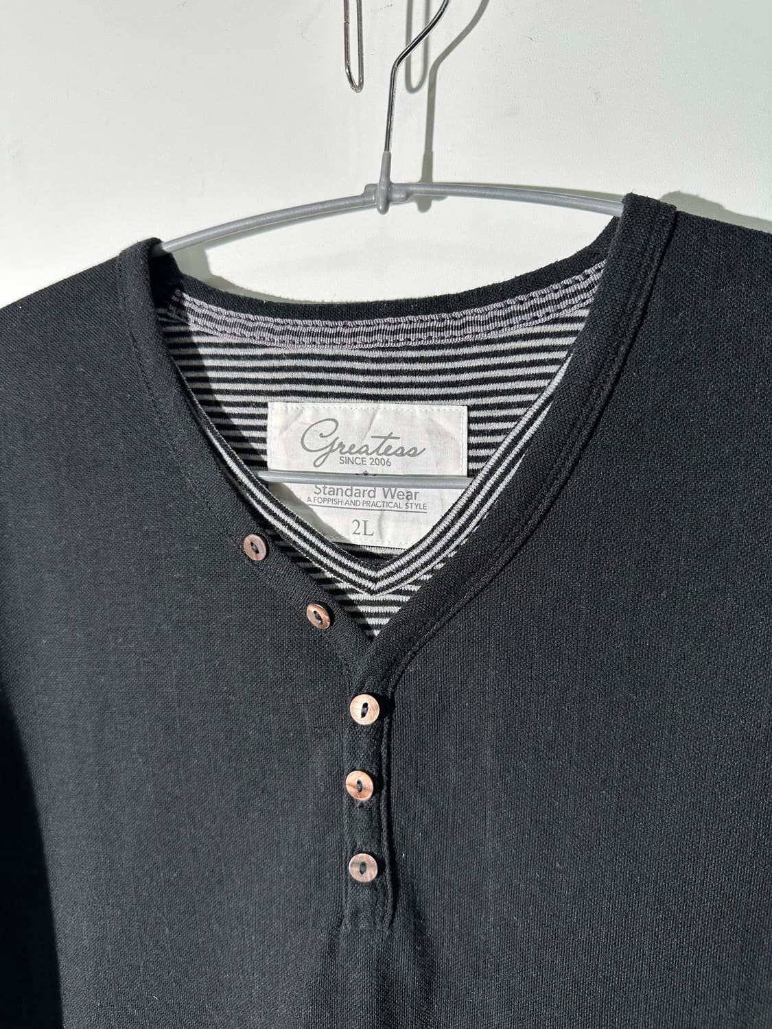 greatess 버튼넥 반팔 티셔츠 상품이미지2