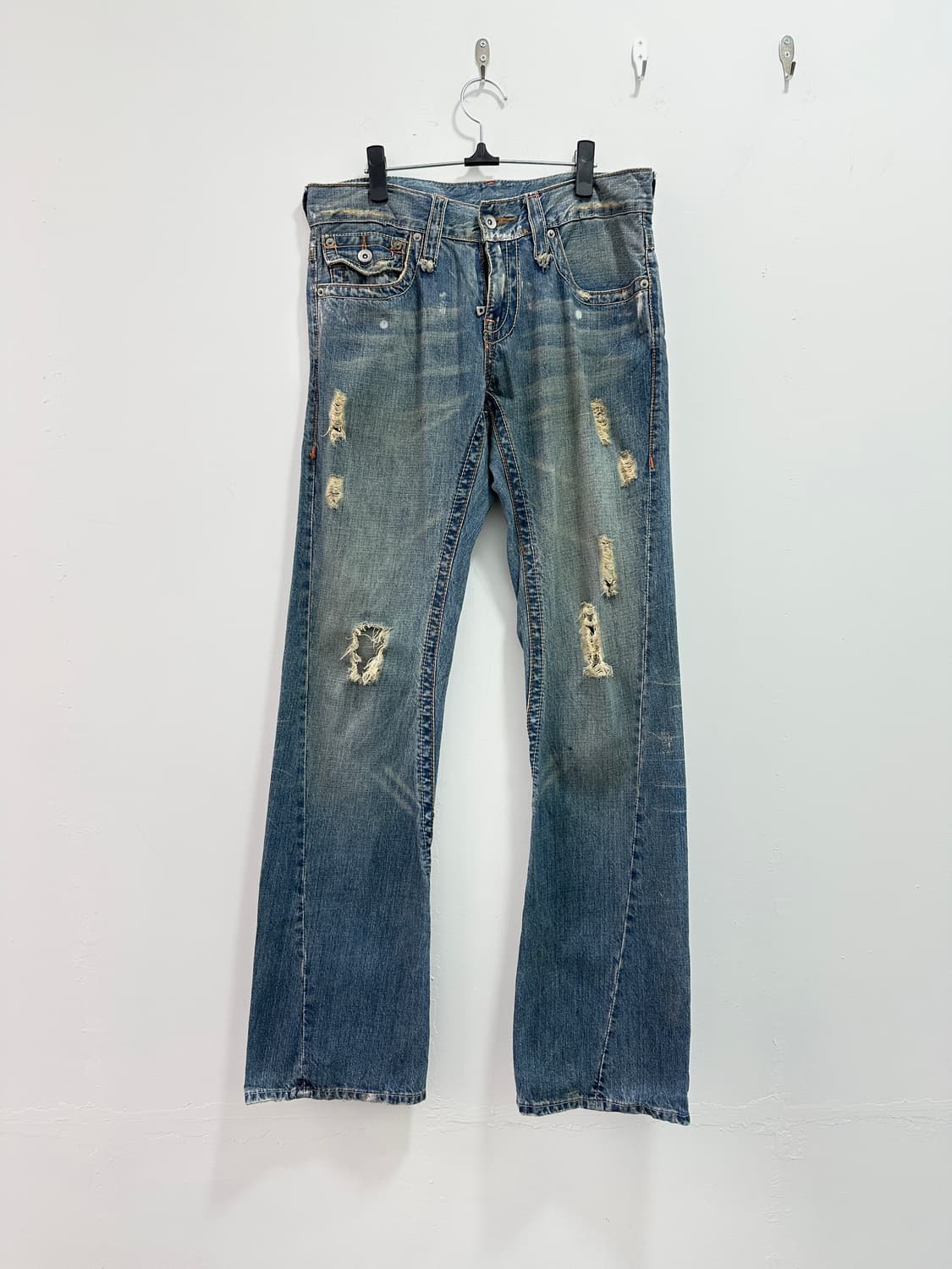 Semantic design silver painting flare 상품이미지5