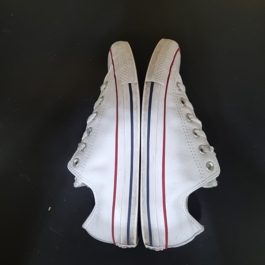 컨버스 클래식 레더 화이트 스니커즈250 상품이미지5