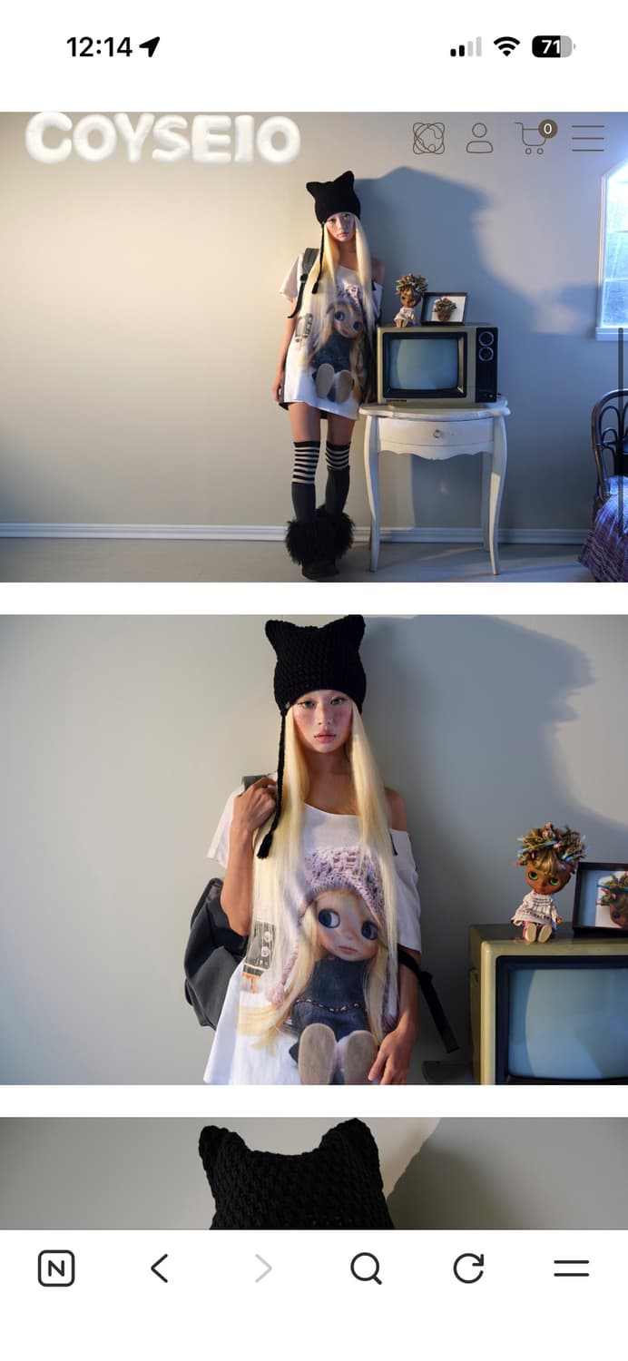 코이세이오 브라이스돌 캣 비니 COYSEIO X BLYTHE CAT TW 상품이미지2