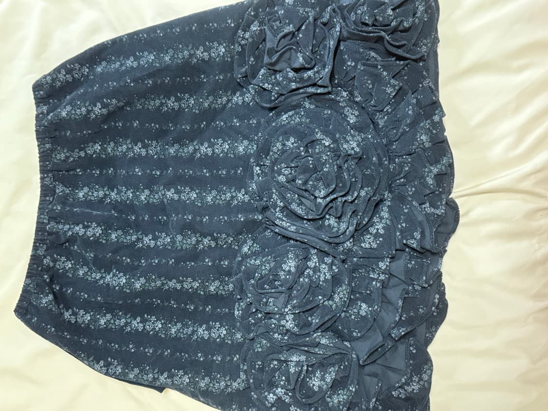 시눈 Rose Midi Skirt (Navy)  상품이미지2