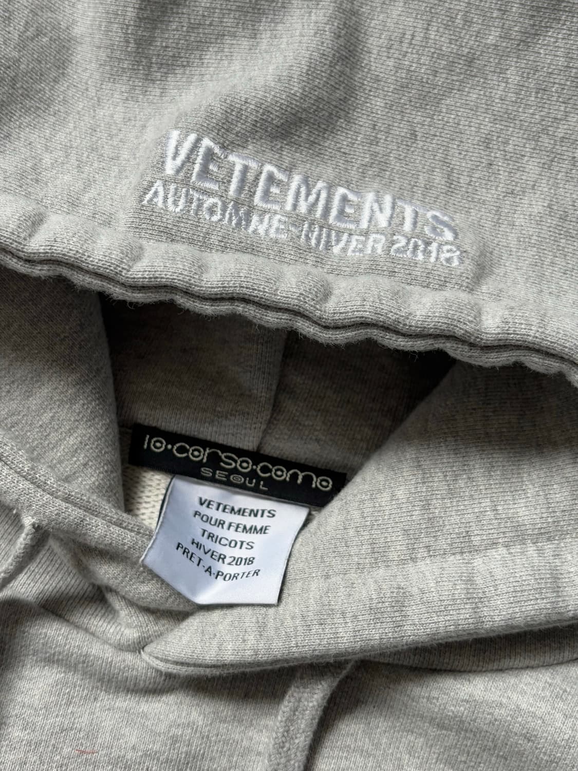Vetements 베트멍 로고 크롭 후드티 상품이미지8