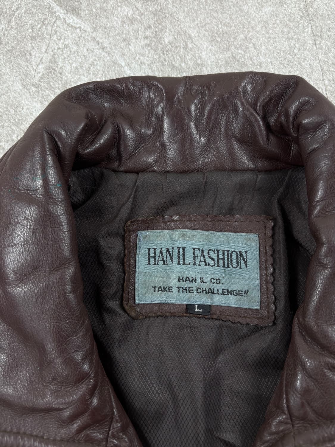 Vintage Leather Bomber Jacket    상품이미지5