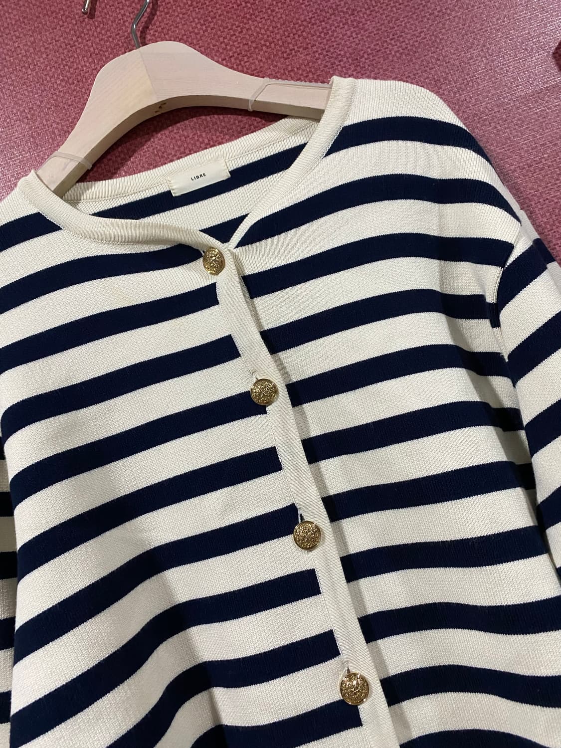 LIBRE 스트라이프 가디건 상품이미지1