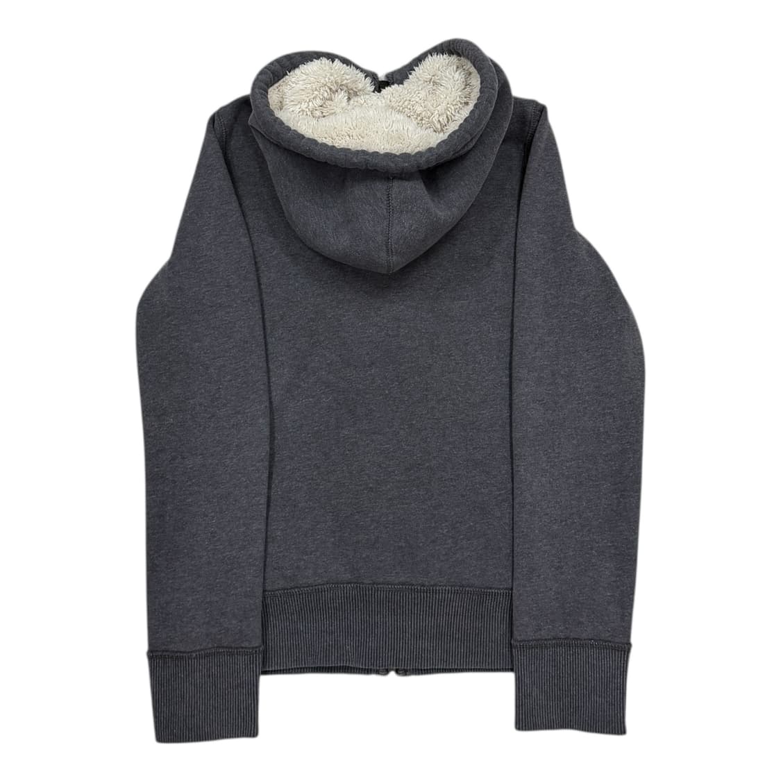 아베크롬비 빈티지 스펠로고 보아털 쉐르파 후드집업 자켓 그레이 S 상품이미지4