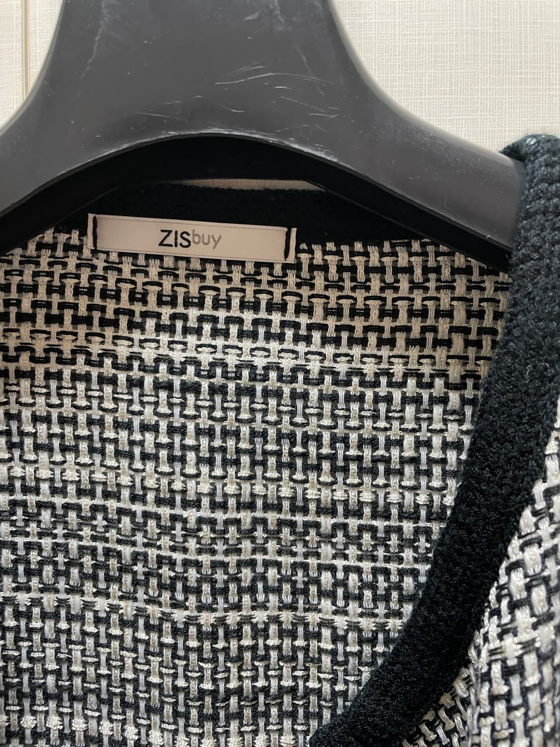 ZISbuy 블랙&화이트 가디건 상품이미지2