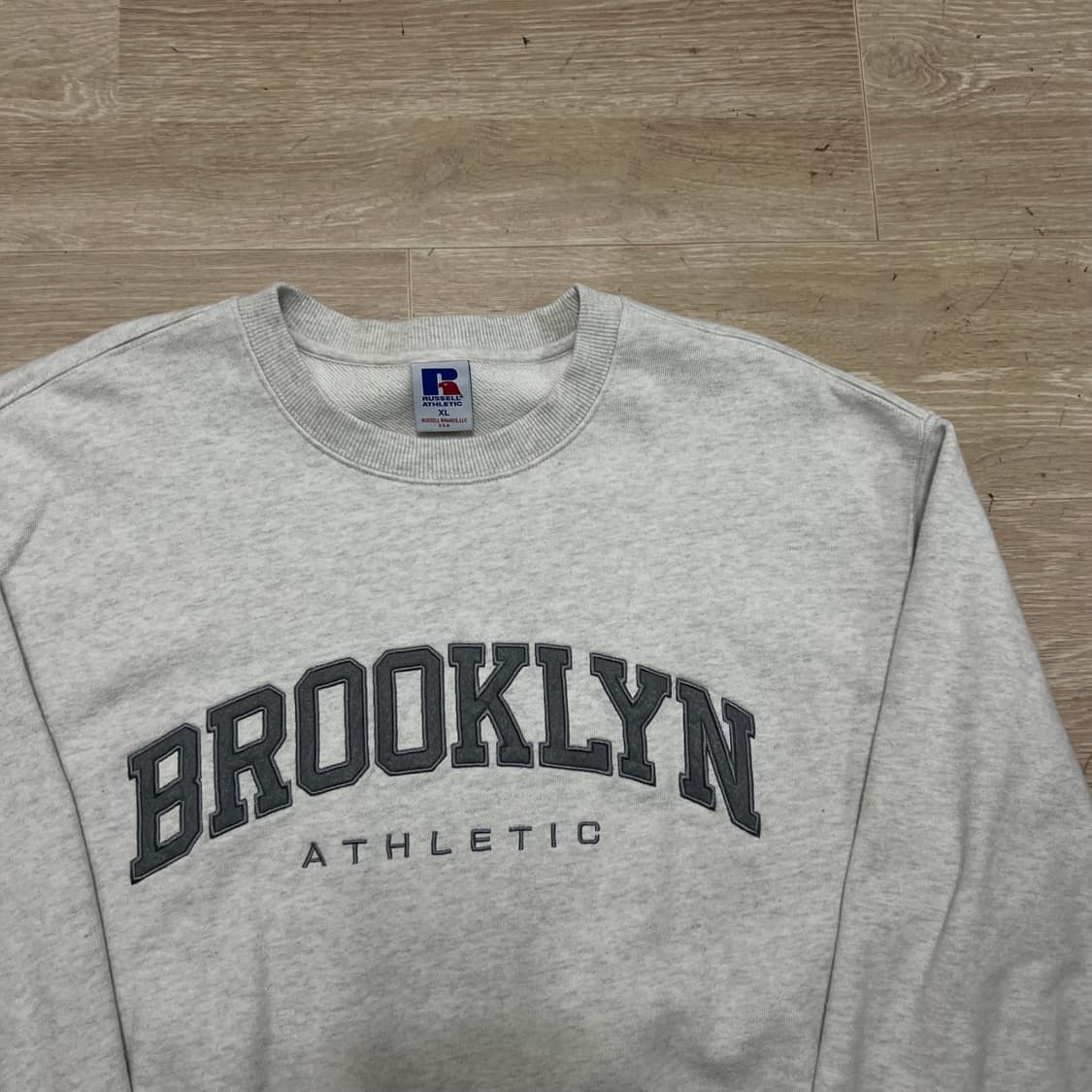 러셀 애슬레틱 브루클린 아치 로고 맨투맨 티셔츠 [그레이] XL/105 상품이미지2
