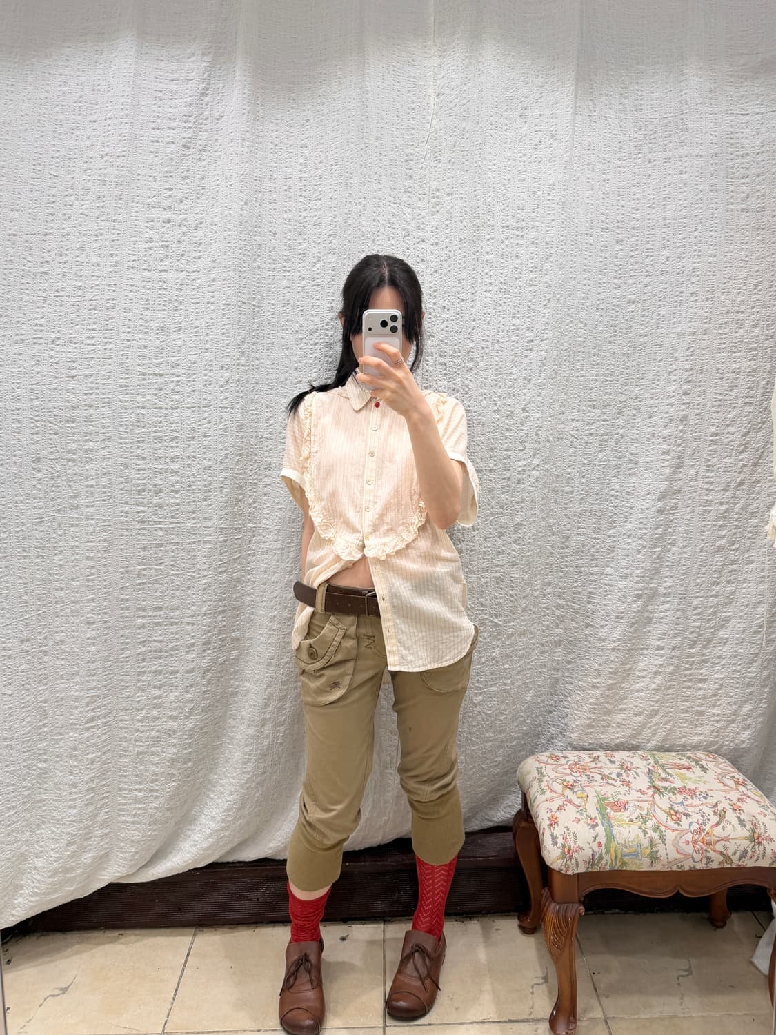 Burberry blue label camel capri 상품이미지3
