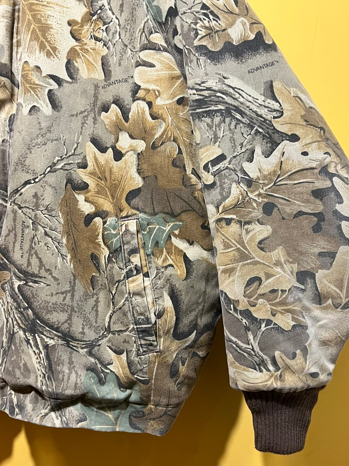 90's[2XL] USA 퀼팅 카모 봄버 빈티지 자켓 ADVANTAGE 상품이미지7