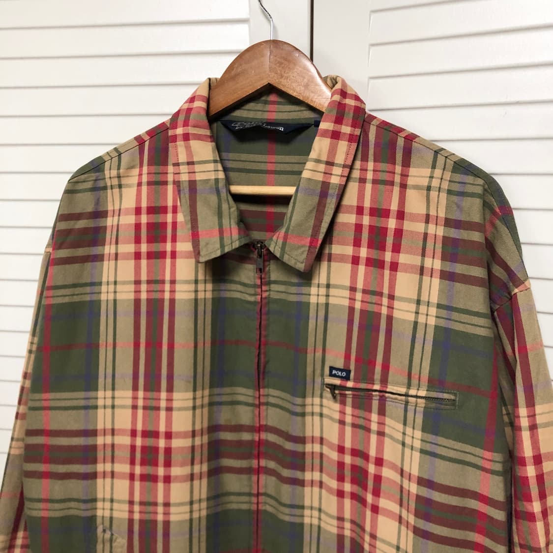 폴로 랄프로렌 체크 블루종 자켓 남성용 디트로이트 상품이미지2