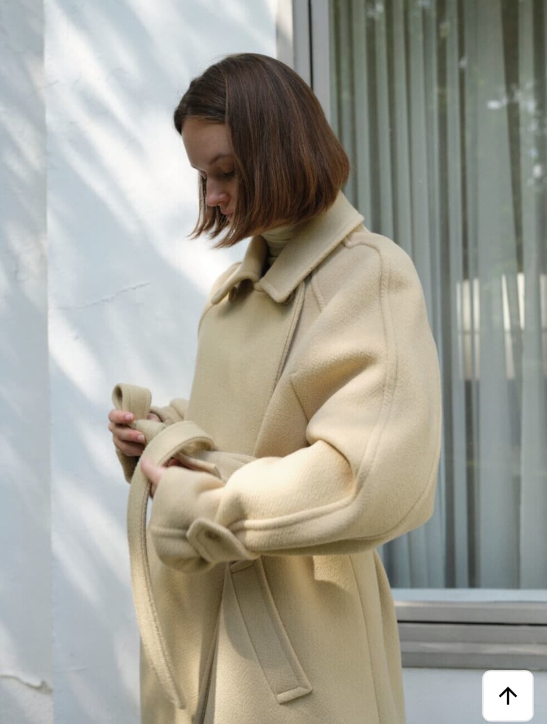 포저 pozer 레몬 헤링본 나그랑 롱코트 상품이미지2