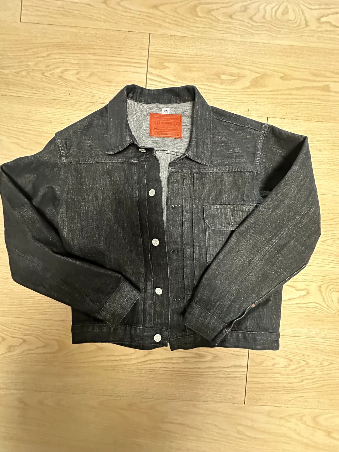 아웃스탠딩 1세대 셀비지 데님 블랙 S 상품이미지1