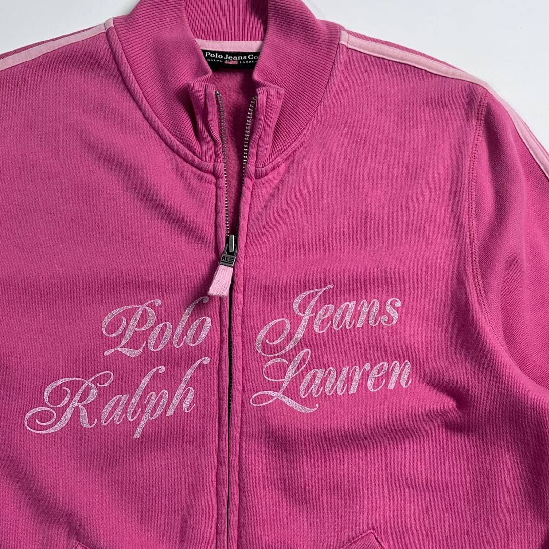 폴로 진스 핑크 스웻 집업 상품이미지3